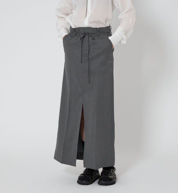 ASTRAET「＜ASTRAET＞ウエストドローコード スリット タイトスカート」|タイト|