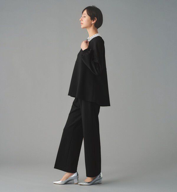 UNITED ARROWS「SPONGY タック ワイドパンツ」|スラックス|