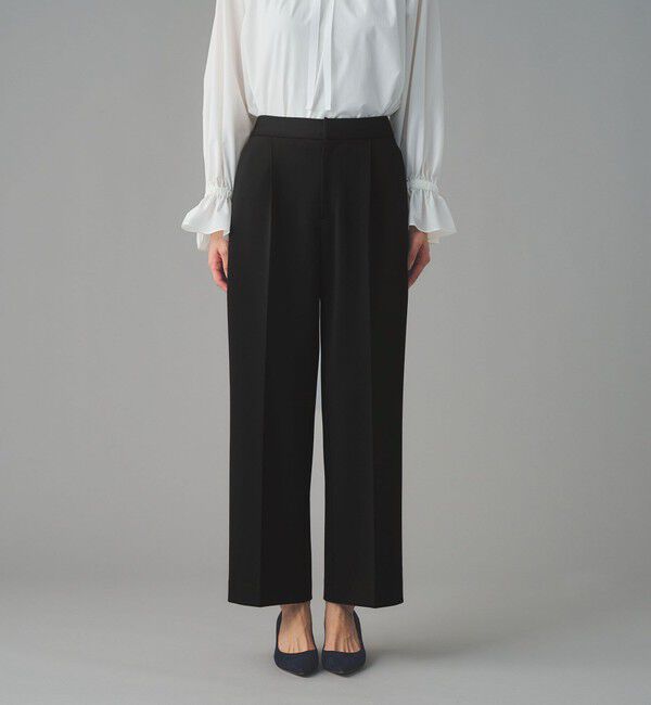 UNITED ARROWS「SPONGY タック ワイドパンツ」|スラックス|