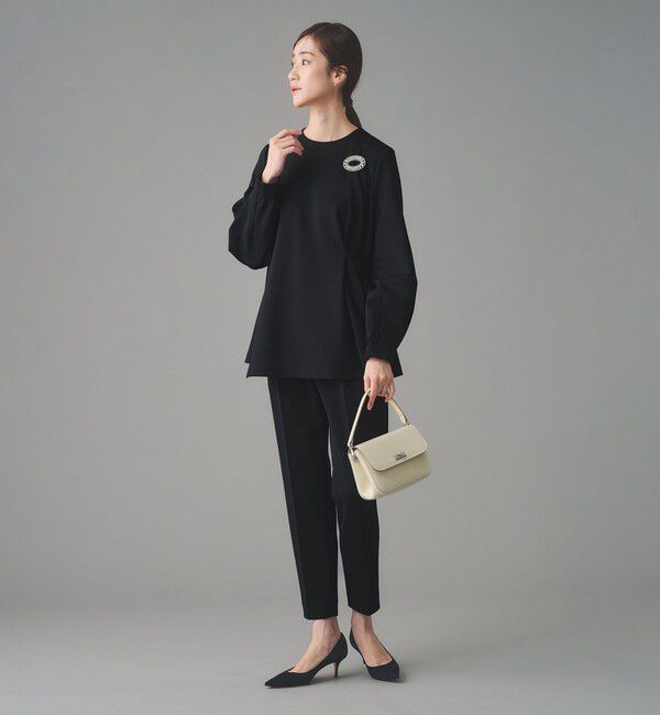 UNITED ARROWS「SPONGY タック テーパードパンツ」|スラックス|