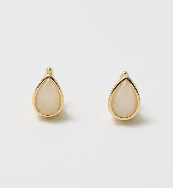 UNITED ARROWS green label relaxing「クリア シズク メタルフレーム ピアス 2」|ピアス|NATURAL