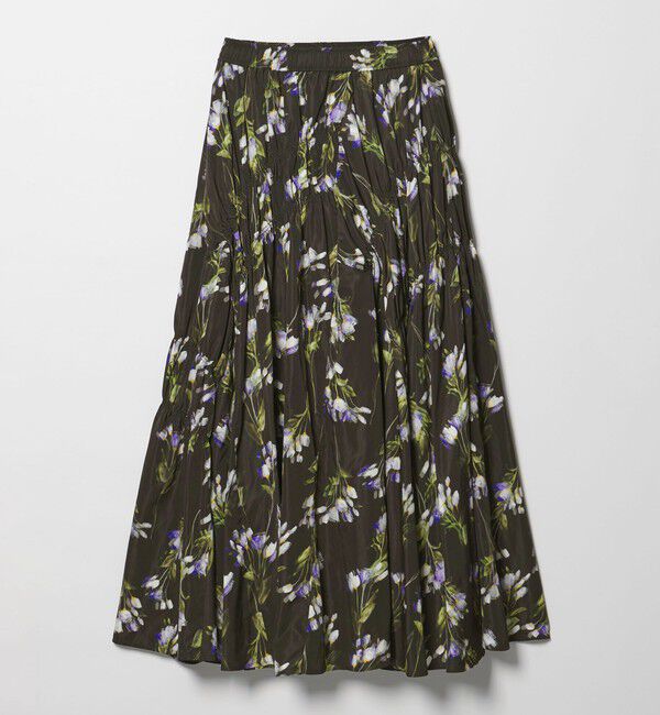 EMMEL REFINES「＜EMMEL REFINES＞EM フラワープリント シャーリング スカート」|スカート|