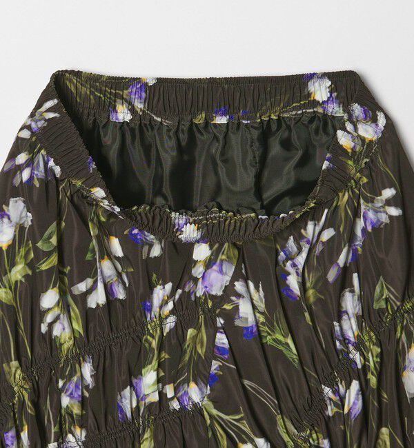 EMMEL REFINES「＜EMMEL REFINES＞EM フラワープリント シャーリング スカート」|スカート|