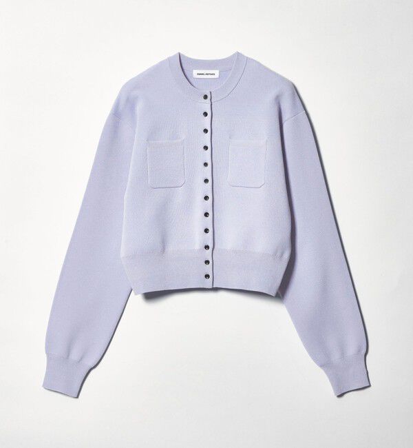 EMMEL REFINES「＜EMMEL REFINES＞EM HW スウェットライク ポケットツキ カーディガン」|カーディガン|LT.BLUE