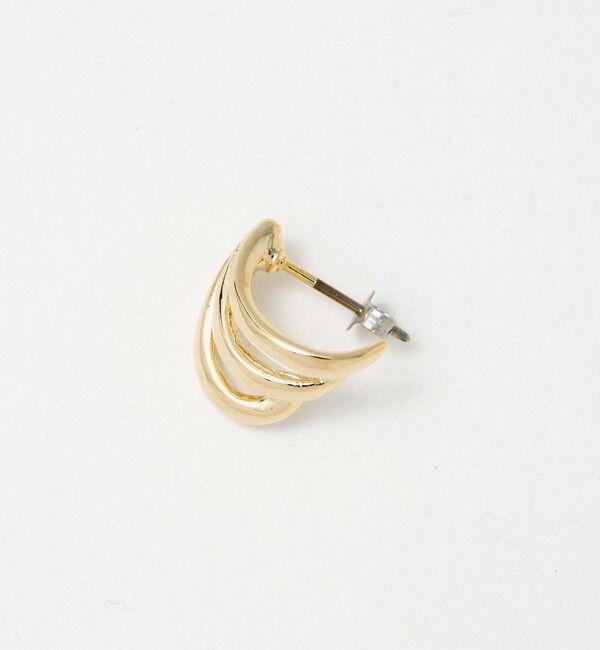 BEAUTY&YOUTH UNITED ARROWS「メタル カーブ 3ライン ピアス」|ピアス|