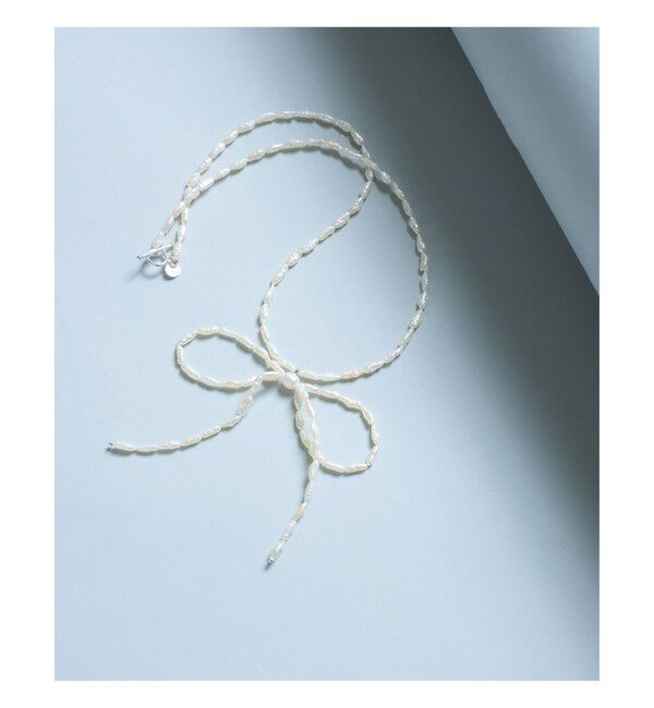 Demi-Luxe BEAMS 「les bon bon / bow パール ネックレス」|その他|WHITE