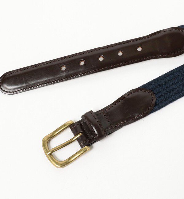 BEAMS PLUS「BEAMS PLUS / Leather Tab Cotton Belt」|ベルト|