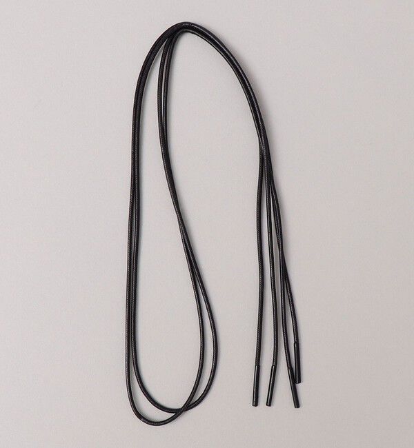 SHIPS「SHIPS: 5アイレット シューレース (80cm)」|シューケア|ブラック