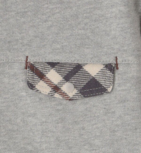 SHIPS KIDS「SHIPS KIDS:100～130cm / チェックシャツ コンビ カットソー」|Tシャツ・カットソー|