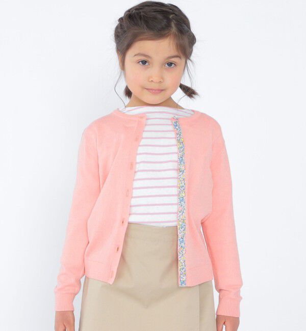 SHIPS KIDS「SHIPS KIDS:100～130cm / リサイクルコットン ボーダー 長袖 TEE」|Tシャツ・カットソー|