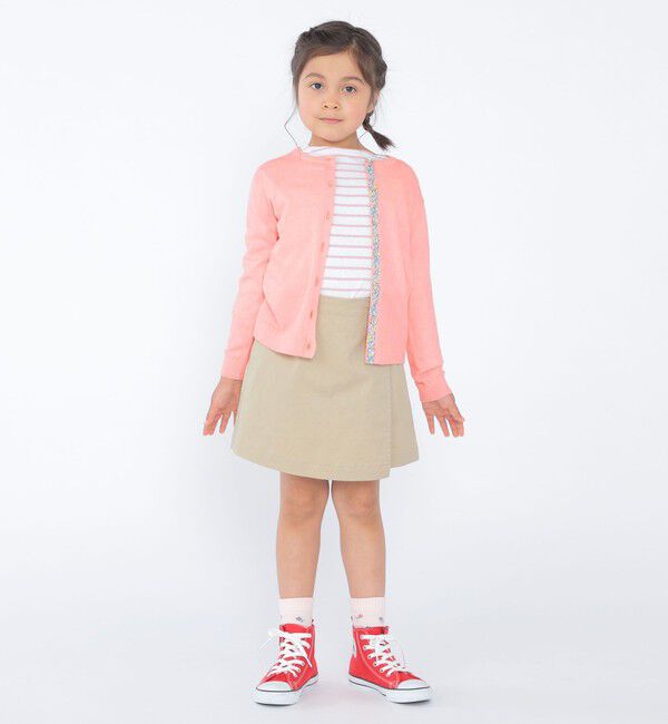 SHIPS KIDS「SHIPS KIDS:100～130cm / リサイクルコットン ボーダー 長袖 TEE」|Tシャツ・カットソー|