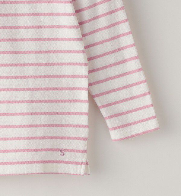 SHIPS KIDS「SHIPS KIDS:100～130cm / リサイクルコットン ボーダー 長袖 TEE」|Tシャツ・カットソー|