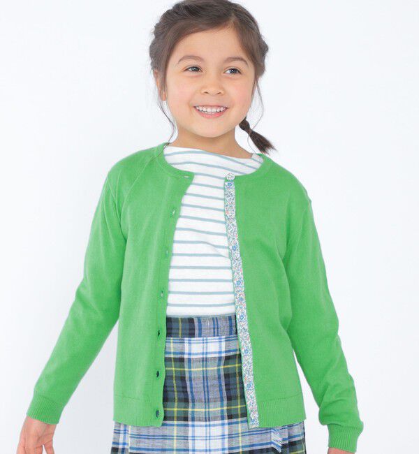 SHIPS KIDS「SHIPS KIDS:100～130cm / リサイクルコットン ボーダー 長袖 TEE」|Tシャツ・カットソー|