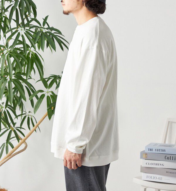 SHIPS any「SHIPS any: COTTON USA ガーメントダイ ヘビーウェイト ヘンリーネック Tシャツ (ロンT)◇」|Tシャツ・カットソー|