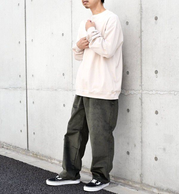 SHIPS any「SHIPS any: COTTON USA ガーメントダイ ヘビーウェイト ヘンリーネック Tシャツ (ロンT)◇」|Tシャツ・カットソー|