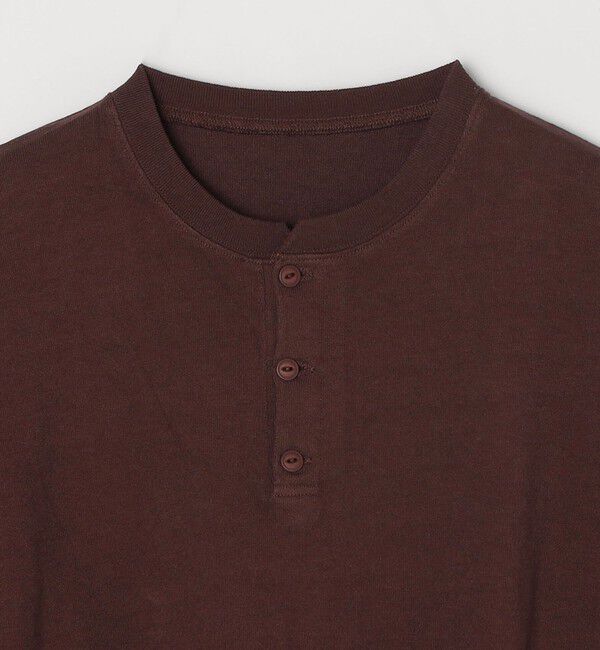 SHIPS any「SHIPS any: COTTON USA ガーメントダイ ヘビーウェイト ヘンリーネック Tシャツ (ロンT)◇」|Tシャツ・カットソー|