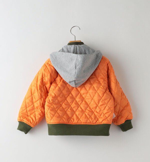 SHIPS KIDS「SHIPS KIDS:100～130cm / MA-1 キルティング フード ジャケット」|ミリタリージャケット|