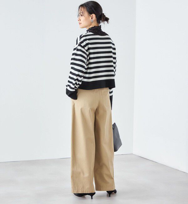 SHIPS for women「〈手洗い可能〉前後2WAY TOKUSHIMA ボーダー ニット 24SS ◇」|ニット・セーター|