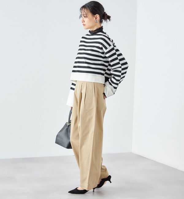 SHIPS for women「〈手洗い可能〉前後2WAY TOKUSHIMA ボーダー ニット 24SS ◇」|ニット・セーター|