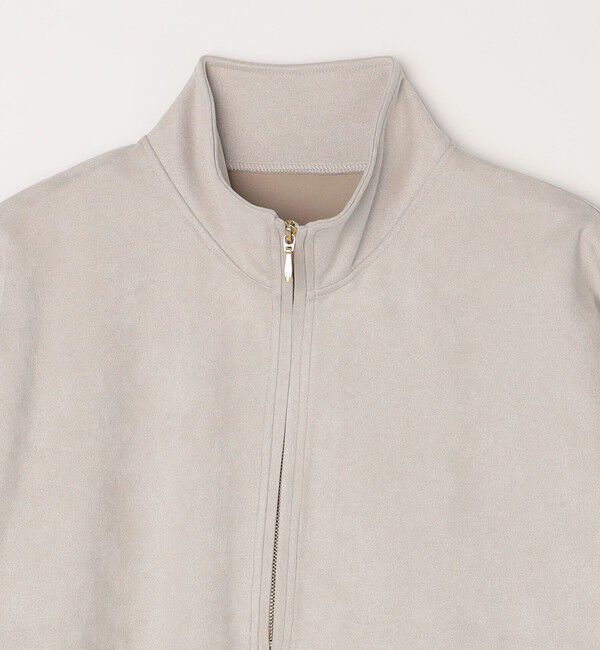 SHIPS any「SHIPS any; 〈洗濯機可能〉フェイクスエード (ポリエステル) / レイヤード ハーフジップ プルオーバー◇」|スウェット・ジャージ|