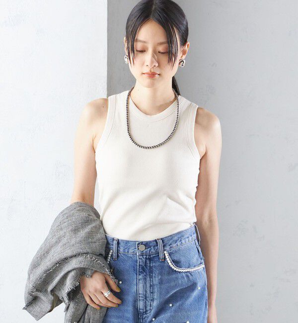 SHIPS for women「〈手洗い可能〉カップ付き リブ タンクトップ◇」|インナー|