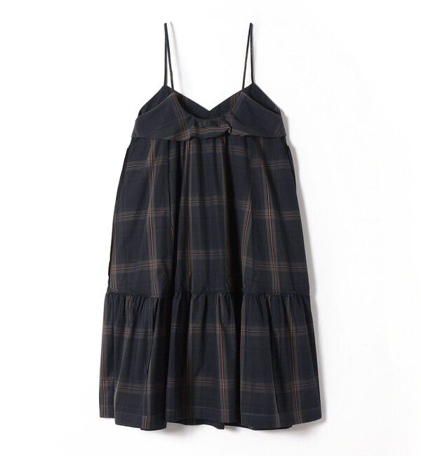SHIPS for women「【SHIPS別注】Nell:〈手洗い可能〉コットン ビッグ チェック キャミ ワンピース」|ワンピース|