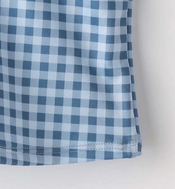 SHIPS KIDS「SHIPS KIDS:120～150cm / ギンガムチェック 無地 セパレート スイム ウェア」|コンビネゾン|