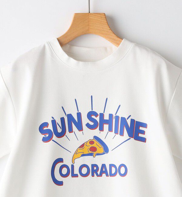 SHIPS KIDS「SHIPS KIDS:140～160cm /〈接触冷感/吸水速乾〉ピザ モチーフ 半袖 TEE」|Tシャツ・カットソー|