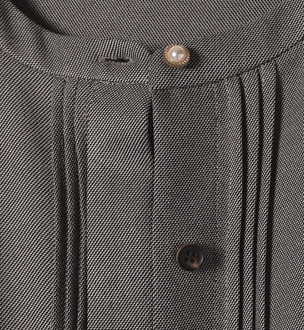 SHIPS any「SHIPS any:〈洗濯機可能〉シャーク ピンタック Aライン ワンピース」|ワンピース|