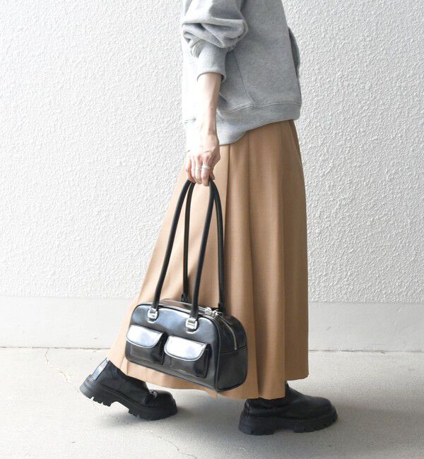 SHIPS any「SHIPS any:〈洗濯機可能〉ウーステッド ミニベルト プリーツ スカート」|スカート|