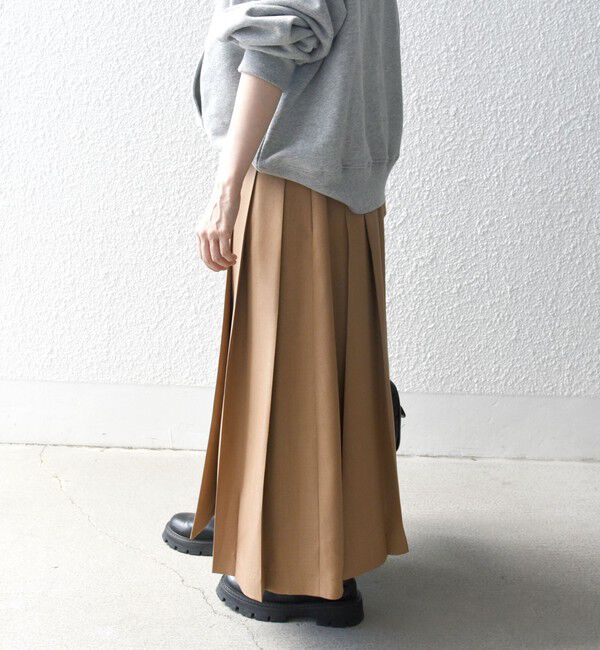 SHIPS any「SHIPS any:〈洗濯機可能〉ウーステッド ミニベルト プリーツ スカート」|スカート|