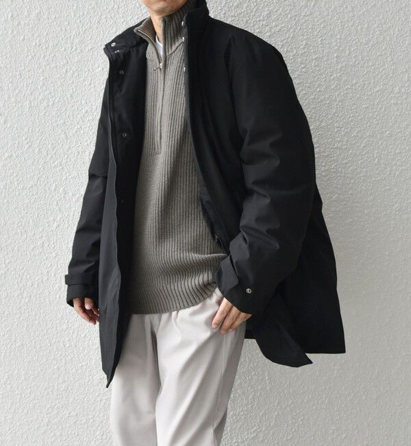 SHIPS any「SHIPS any: 〈撥水・防風等〉多機能 スタンドカラー ダウン ミドル コート◇」|ダウン|