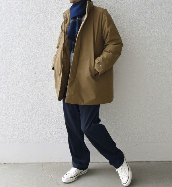 SHIPS any「SHIPS any: 〈撥水・防風等〉多機能 スタンドカラー ダウン ミドル コート◇」|ダウン|