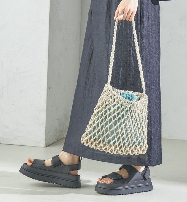 SHIPS for women「The Bagmati:オーガンジー 巾着 マクラメ バッグ」|ショルダー・メッセンジャー|