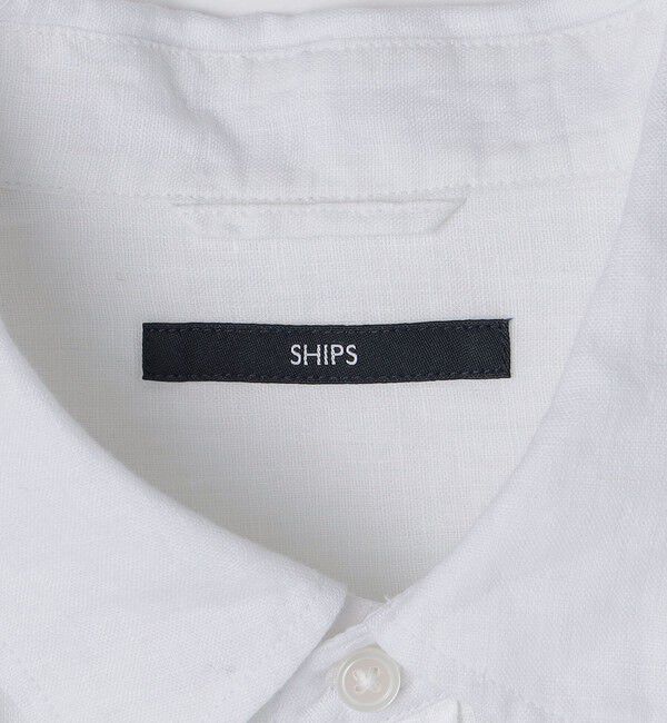 SHIPS「SHIPS: レイモンド レギュラーカラー リネン 7スリーブ シャツ」|シャツ・ブラウス|