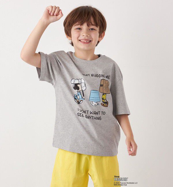 SHIPS any「SHIPS any: SNOOPY コラボ NOT THERE グラフィック プリント Tシャツ◇」|Tシャツ・カットソー|グレー