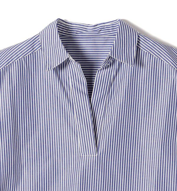 SHIPS Colors 「innowave:〈手洗い可能〉TC スキッパー フレンチスリーブ ブラウス」|シャツ・ブラウス|