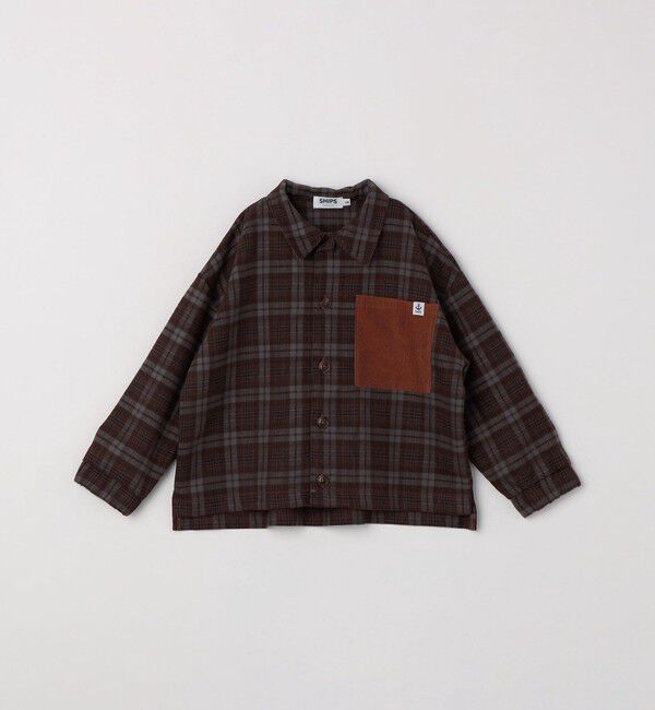 SHIPS Colors 「SHIPS Colors:100～140cm /〈洗濯機可能〉チェック ワイド ボックスシャツ」|シャツ・ブラウス|