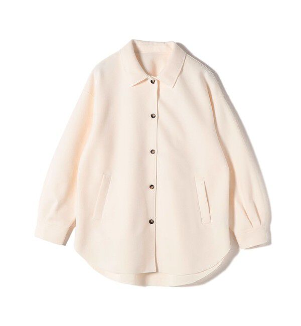 SHIPS Colors 「SHIPS Colors:〈手洗い可能〉ライト メルトン 羽織り シャツ」|シャツ・ブラウス|オフホワイト