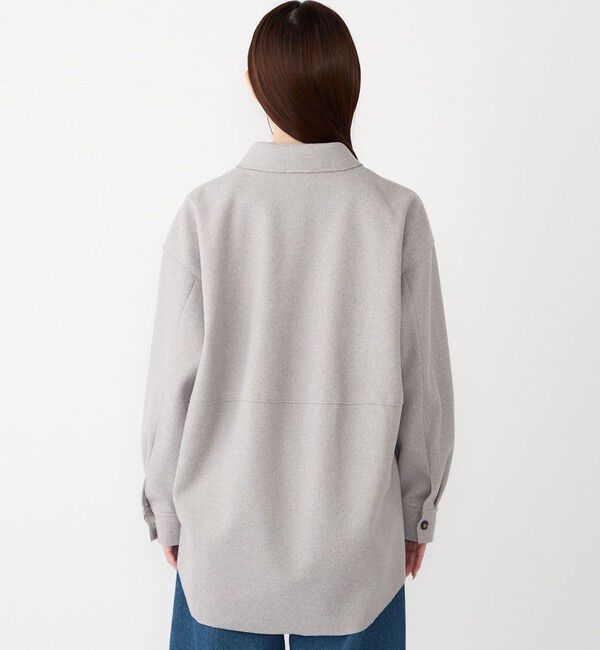 SHIPS Colors 「SHIPS Colors:〈手洗い可能〉ライト メルトン 羽織り シャツ」|シャツ・ブラウス|