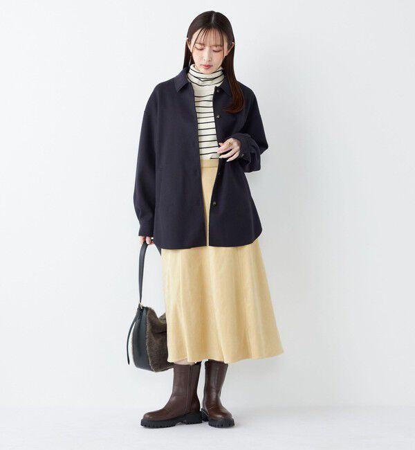 SHIPS Colors 「SHIPS Colors:〈手洗い可能〉ライト メルトン 羽織り シャツ」|シャツ・ブラウス|