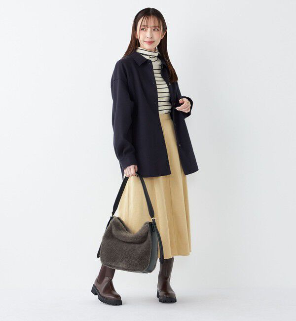 SHIPS Colors 「SHIPS Colors:〈手洗い可能〉ライト メルトン 羽織り シャツ」|シャツ・ブラウス|