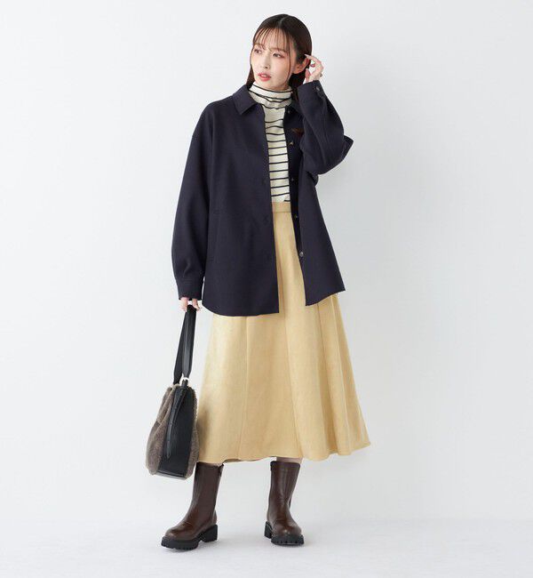 SHIPS Colors 「SHIPS Colors:〈手洗い可能〉ライト メルトン 羽織り シャツ」|シャツ・ブラウス|