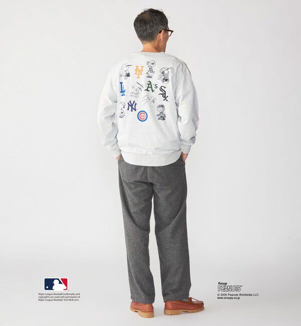 SHIPS「【WEB限定】SHIPS: VINTAGE PEANUTS&times;MLB プリント クルーネック スウェット」|スウェット・ジャージ|
