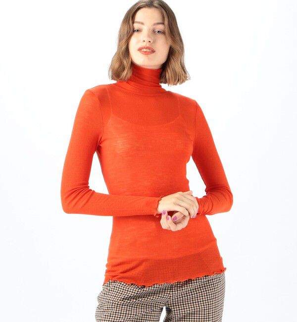 MACPHEE「ウールリブ タートルネックプルオーバー」|Tシャツ・カットソー|