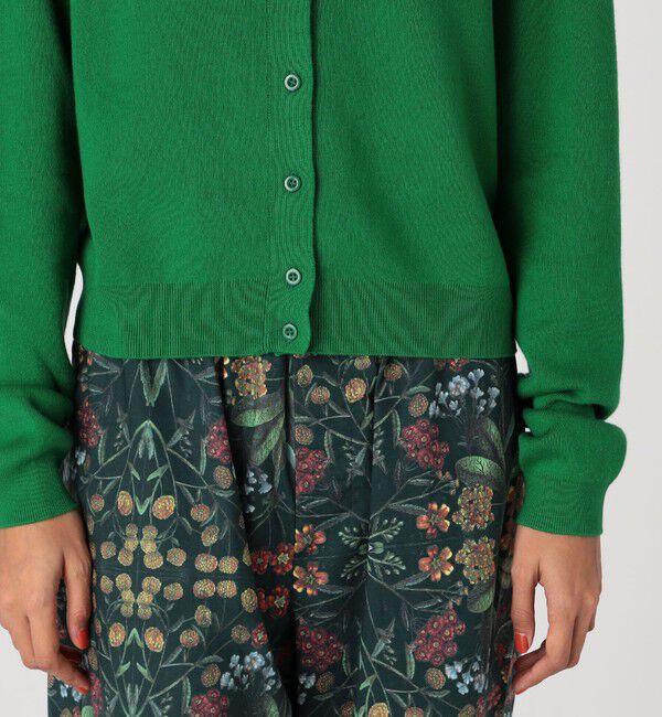 CABaN「コットンカシミヤ クルーネックカーディガン」|カーディガン|