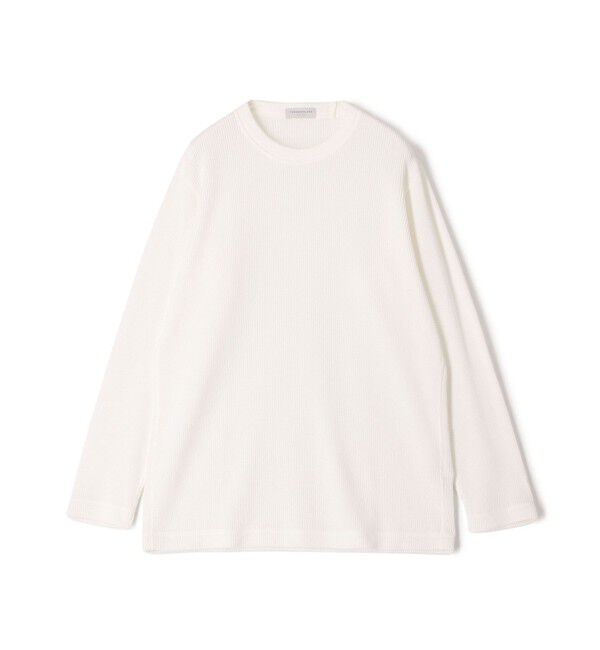 TOMORROWLAND MENS「スーピマコットン ワッフルプルオーバーカットソー」|Tシャツ・カットソー|11 ホワイト