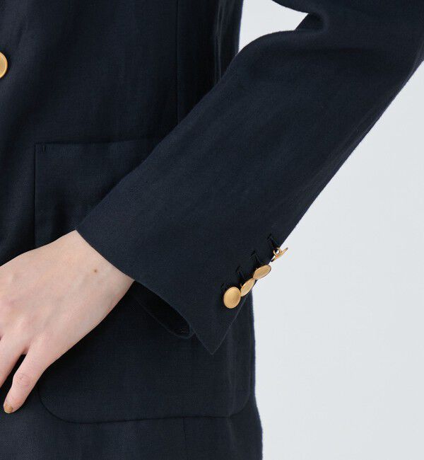 MACPHEE「リネンレーヨンツイル ダブルブレストブレザー」|テーラードジャケット|