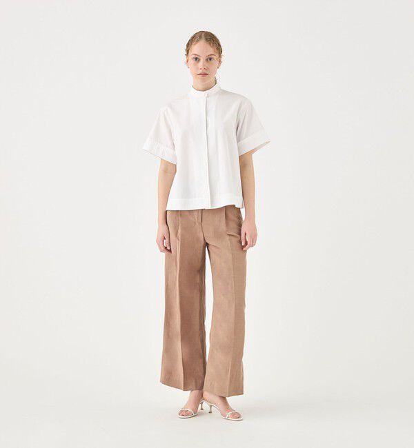 TOMORROWLAND collection「コンパクトブロード プリーツラインブラウス」|シャツ・ブラウス|