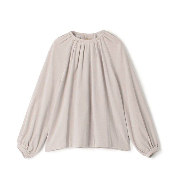 TOMORROWLAND collection「キャラメルヴェルト ギャザーブラウス」|シャツ・ブラウス|13 ライトグレー